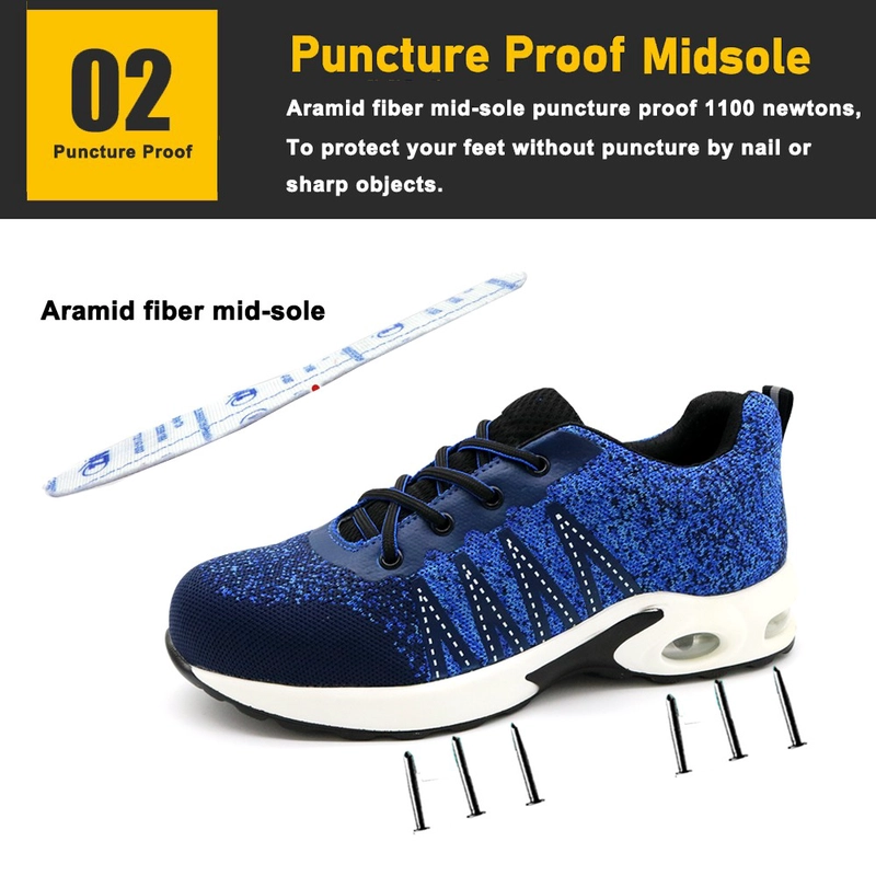 中国 TM3117 Shock absorber light weight puncture-proof steel toe shoes safety sport - COPY - m9f6qw 制造商