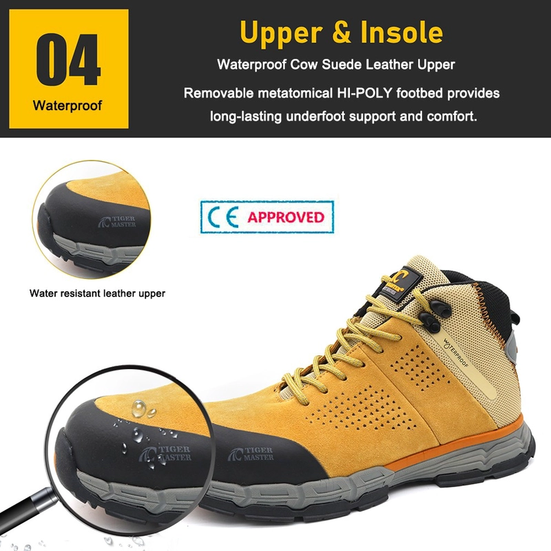 China TM284 Oil slip resistance metal free waterproof safety shoes with composite toe manufacturer