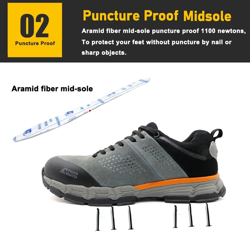 China TM284L Oil acid resistant non-slip composite toe shoes safety waterproof manufacturer