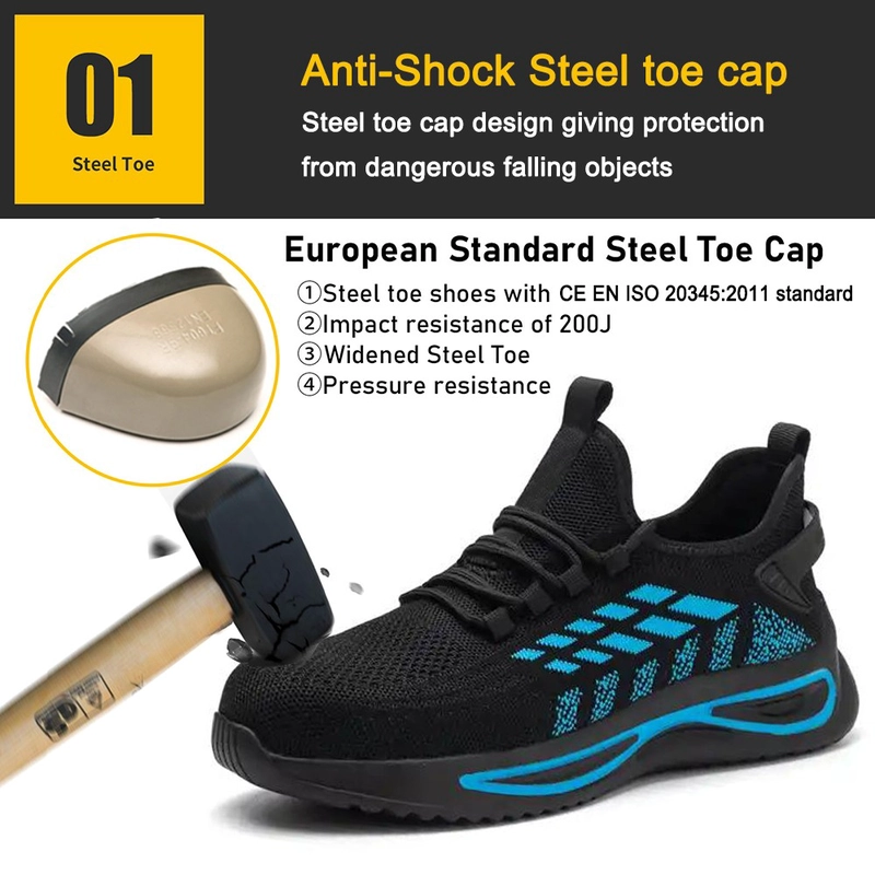 Chine Chaussures de sécurité antidérapantes à bout en acier pour hommes, résistantes à l'huile et à la perforation, chaussures de sport TM3139 fabricant
