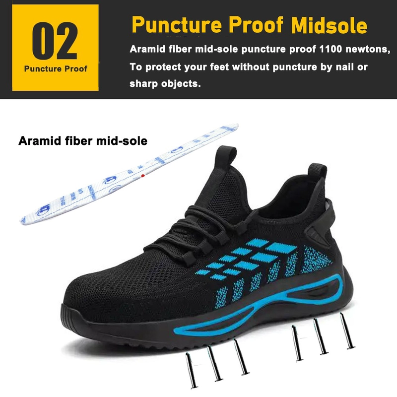 Chine Chaussures de sécurité antidérapantes à bout en acier pour hommes, résistantes à l'huile et à la perforation, chaussures de sport TM3139 fabricant