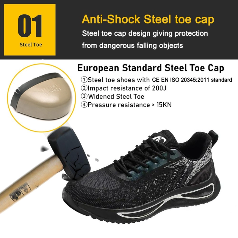porcelana TM3140 Zapatos de seguridad de moda para hombre con punta de acero antideslizantes y a prueba de pinchazos deportivos fabricante