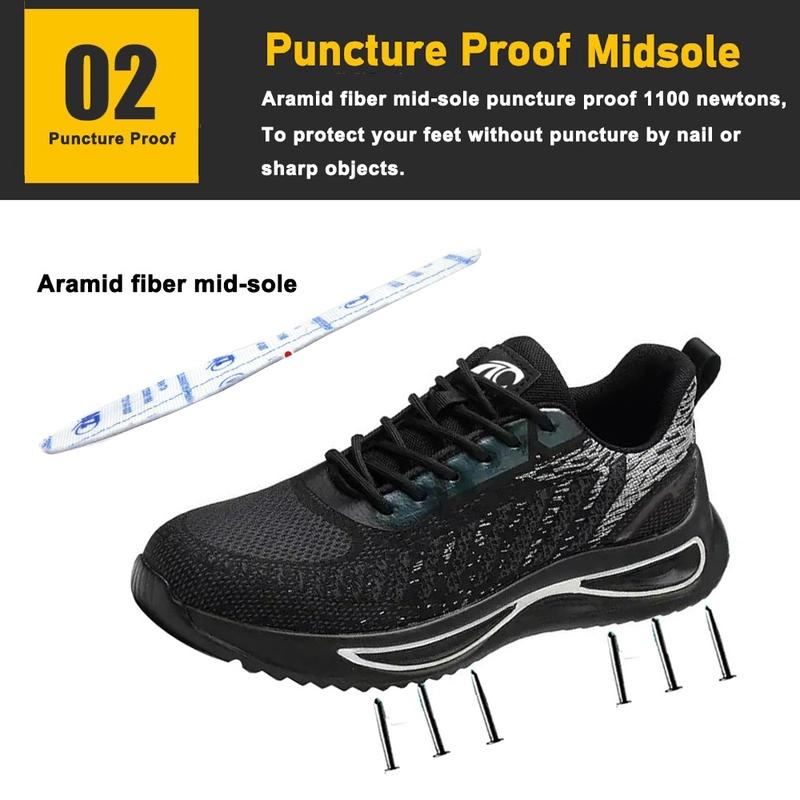 porcelana TM3140 Zapatos de seguridad de moda para hombre con punta de acero antideslizantes y a prueba de pinchazos deportivos fabricante