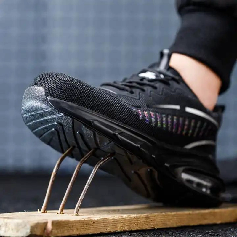 Chine TM3149 Chaussures de sport de sécurité antidérapantes à coussin d'air et embout en acier pour hommes fabricant