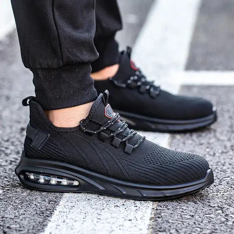 Chine TM3151 noir empêchent les chaussures de sécurité de travail légères à bout en acier pour hommes fabricant