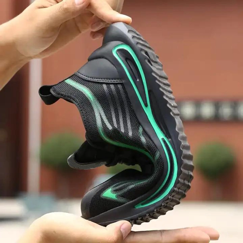 Chine TM3152 chaussures de sécurité de travail de sport à bout en acier antidérapantes résistantes à l'huile pour homme fabricant