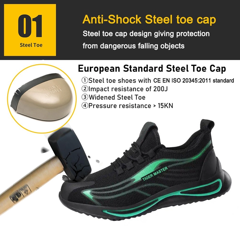 Chine TM3152 chaussures de sécurité de travail de sport à bout en acier antidérapantes résistantes à l'huile pour homme fabricant