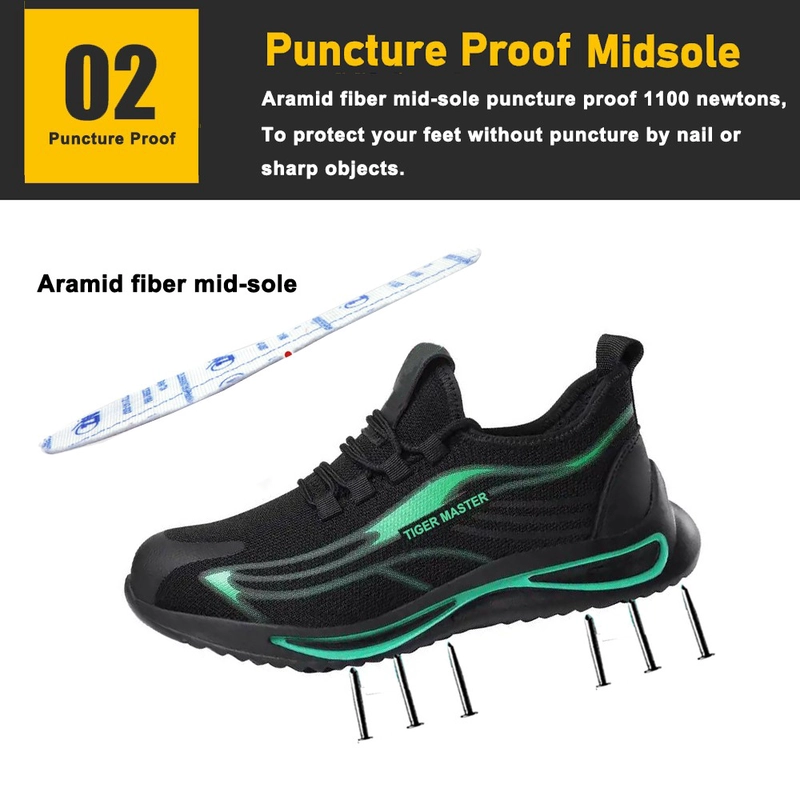 Chine TM3152 chaussures de sécurité de travail de sport à bout en acier antidérapantes résistantes à l'huile pour homme fabricant