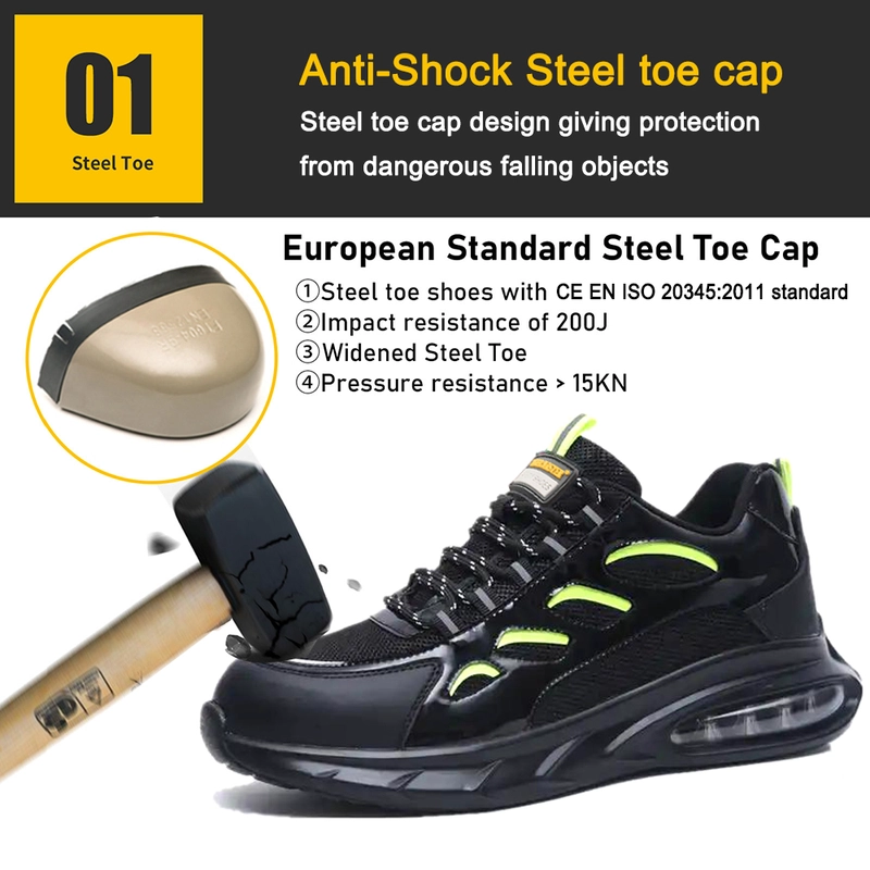 Chine TM3157 Chaussures de sécurité sportives à la mode à coussin d'air avec embout en acier fabricant