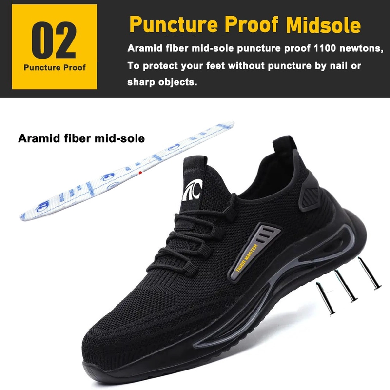 Chine Chaussures de sport de sécurité à bout en acier, antidérapantes et résistantes à l'huile, pour la logistique, TM3162 fabricant