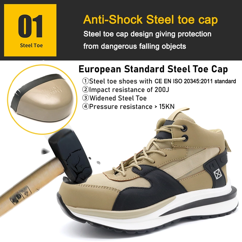 Chine TM267 Chaussures de sécurité sportives légères et antidérapantes pour hommes avec embout en acier fabricant
