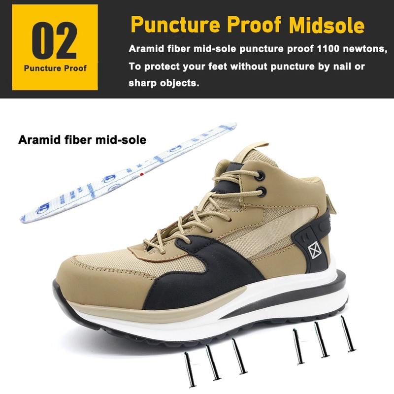 Chine TM267 Chaussures de sécurité sportives légères et antidérapantes pour hommes avec embout en acier fabricant
