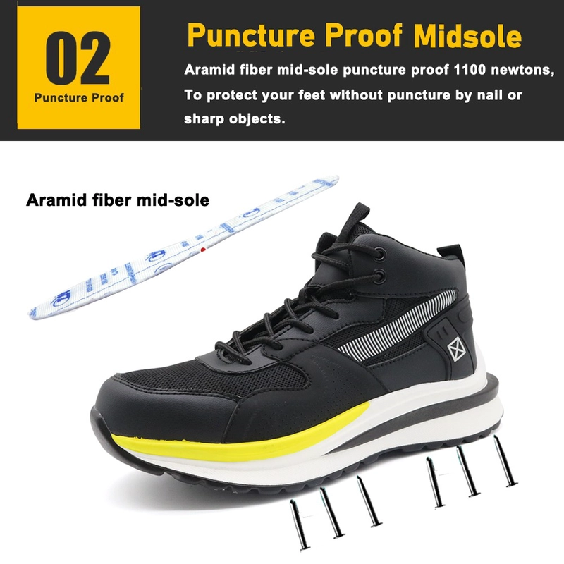 porcelana TM267B Zapatos de seguridad deportivos antideslizantes y ligeros con punta de acero para hombres fabricante