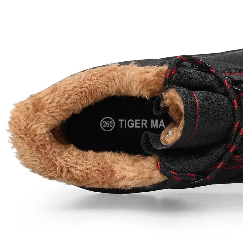 China TM3170 Sapatos de segurança de inverno para trabalho com biqueira de aço preto para construção masculina fabricante