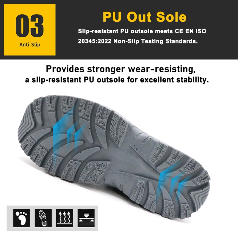 China TM235 Fiberglass toe puncture proof workshop safety shoes for men manufacturer
