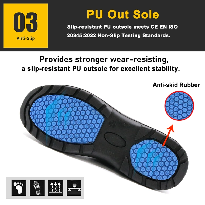 porcelana TM079 New anti-skid fiberglass toe puncture proof white kitchen safety shoes without lace - COPY - ngjdj0 fabricante