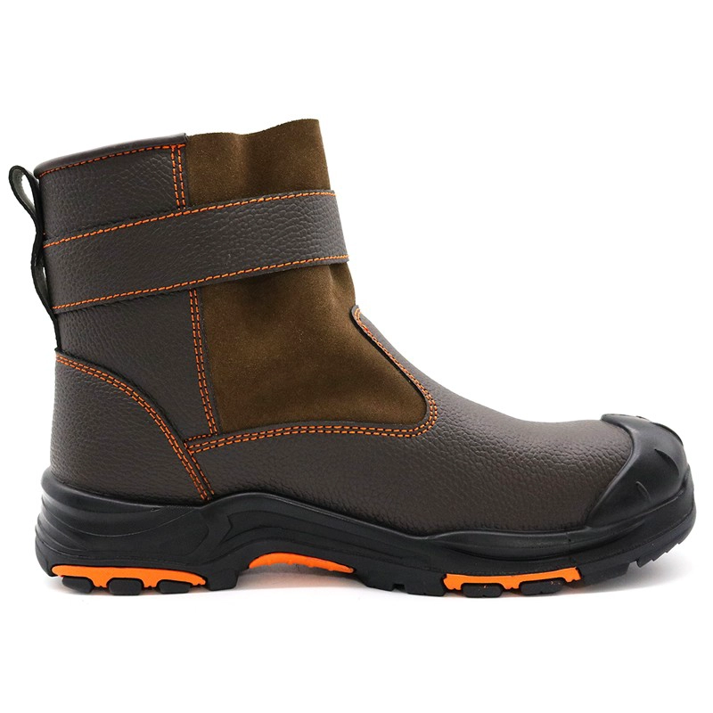 Cina TM3215 Scarpe di sicurezza elettriche isolanti antiforatura 18kv con punta in fibra di vetro marrone per saldatura produttore