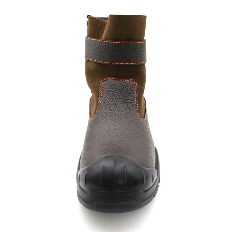 Cina TM3215 Scarpe di sicurezza elettriche isolanti antiforatura 18kv con punta in fibra di vetro marrone per saldatura produttore