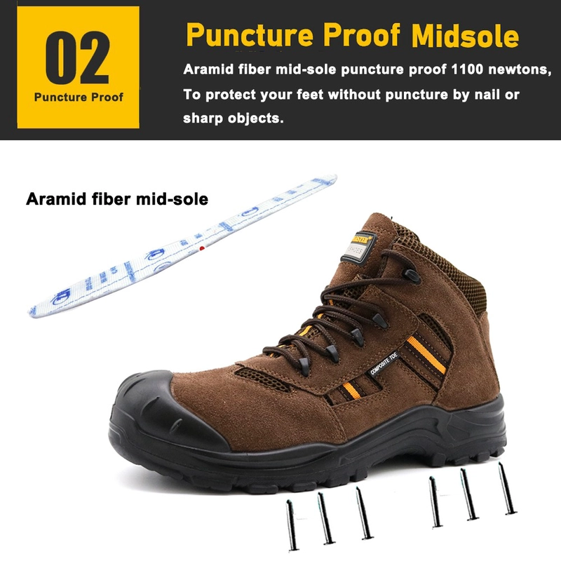 China TM236 dedo do pé composto anti punção 18KV insulatlion sapatos de segurança elétrica masculinos fabricante