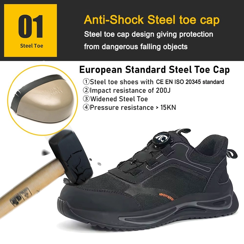 Cina TM3235 Scarpe antinfortunistiche da uomo antiperforazione con puntale in acciaio con sistema Twist Lock produttore
