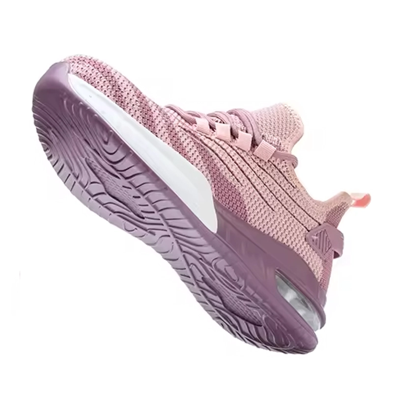 China TM3257 Air cushioned steel toe sport type safety shoes pink for women manufacturer