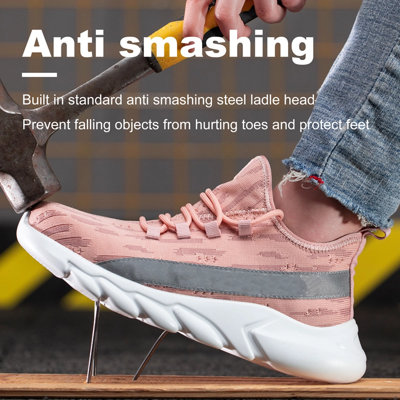 porcelana TM3266 Zapatos de seguridad rosa suave a prueba de pinchazos y antigolpes para mujer fabricante