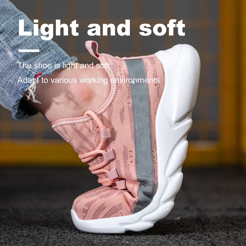 porcelana TM3266 Zapatos de seguridad rosa suave a prueba de pinchazos y antigolpes para mujer fabricante