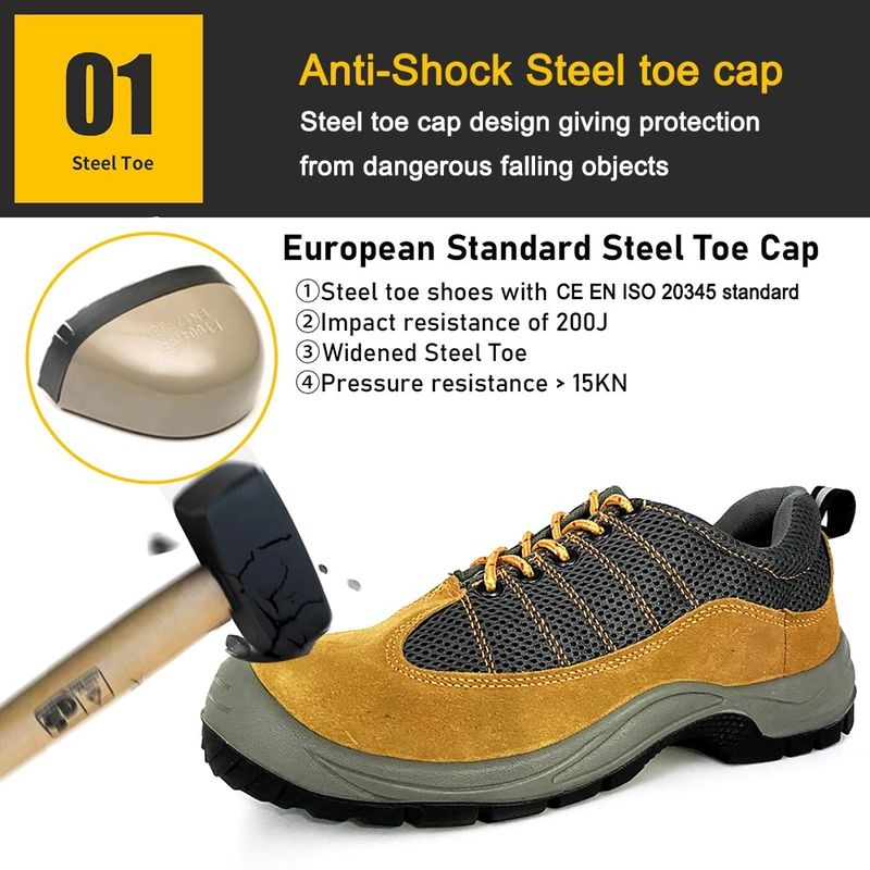 China TM203 Oil slip resistant suede leather steel toe cheap safety work shoes manufacturer