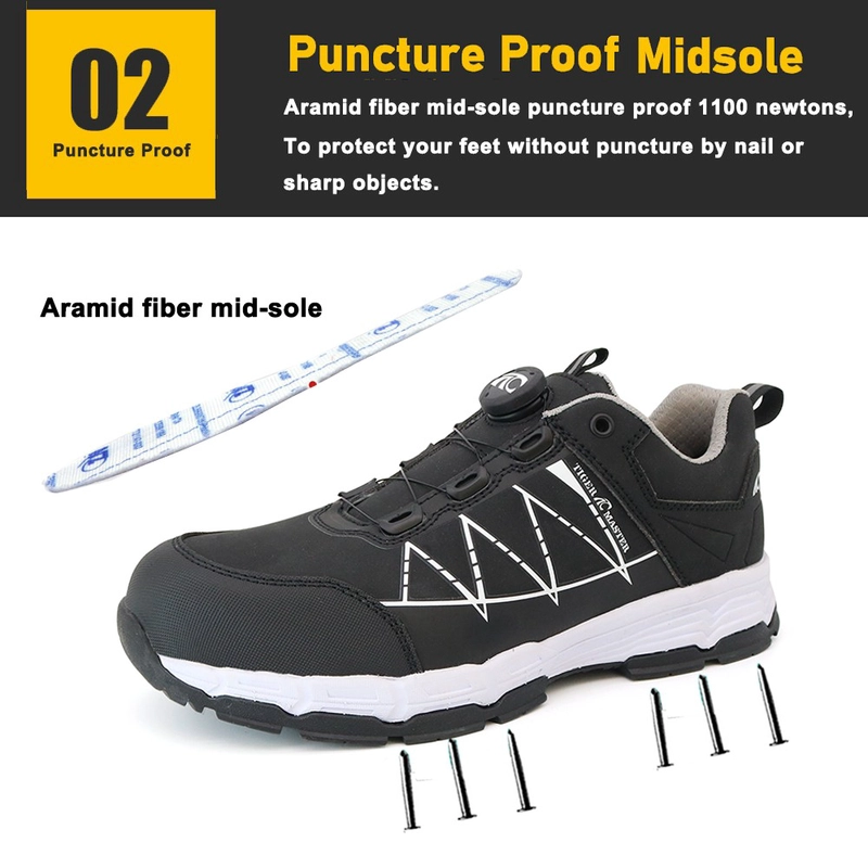 porcelana TM2002 Zapatos de seguridad laboral con sistema Twist Lock y puntera de fibra de vidrio. fabricante