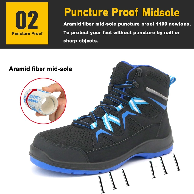 porcelana TM2005 Botas de seguridad logísticas antipinchazos con punta de fibra de vidrio para hombre fabricante