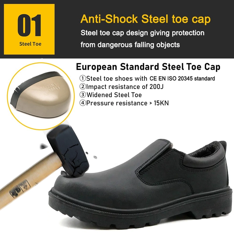 Chine TM086 Chaussures de sécurité exécutives antidérapantes à bout en acier anti-crevaison fabricant