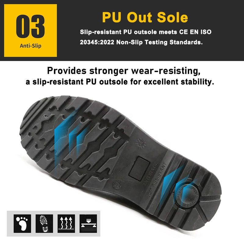 Chine TM086 Chaussures de sécurité exécutives antidérapantes à bout en acier anti-crevaison fabricant