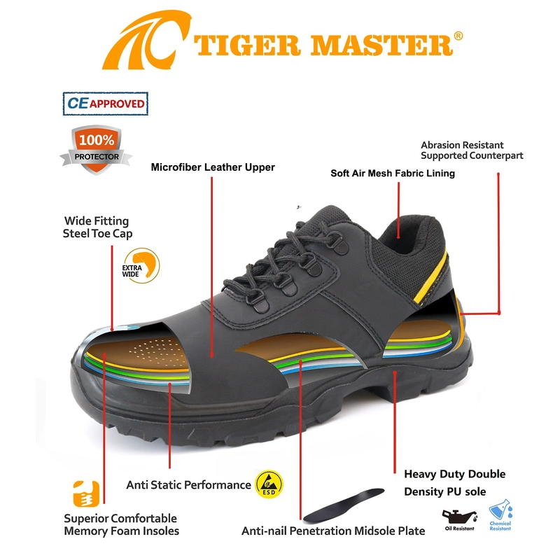 China TM087L Steel toe puncture proof construction work shoes - COPY - 50n6f2 fabrikant