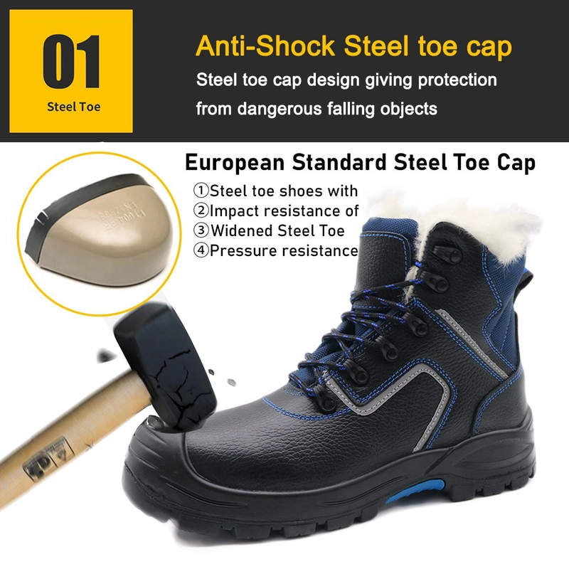 Cina TM116 Scarpe antinfortunistiche invernali da uomo con suola in gomma PU e punta in acciaio antiforatura produttore