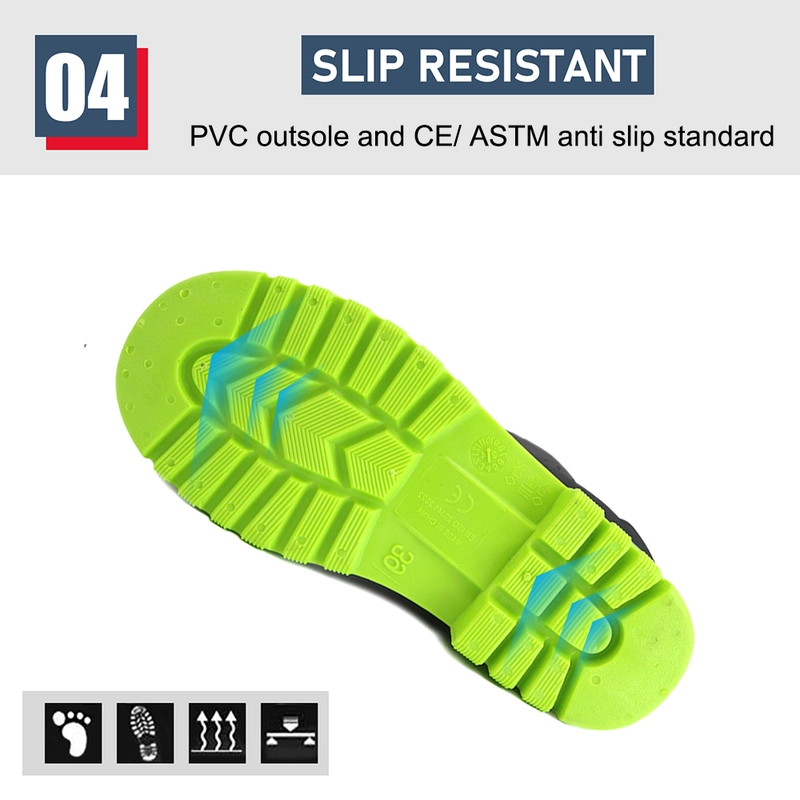 China GB38 Waterproof steel toe anti puncture PVC safety boots For Men manufacturer