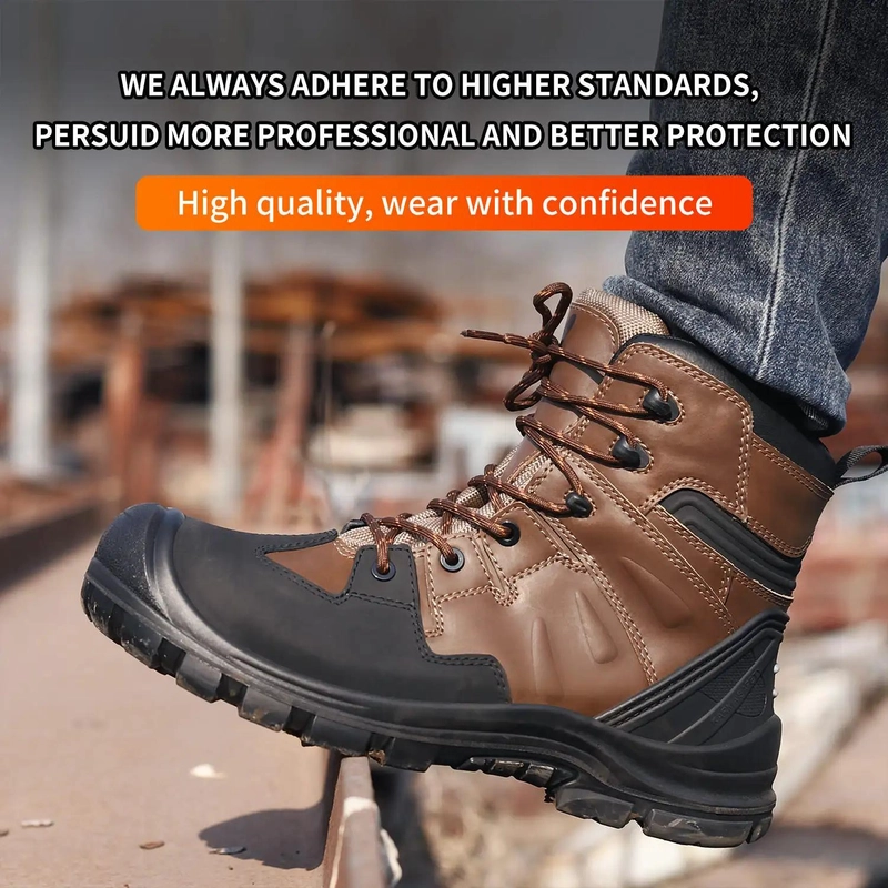 China TM3311 Botas de segurança antifuros com biqueira de fibra de vidro de alta qualidade à prova d'água fabricante