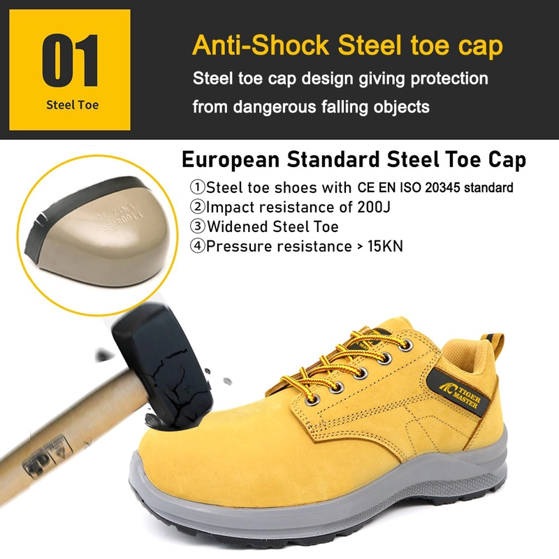 中国 TM3340 Nubuck Leather Steel Toe Cat Style Work Safety Shoes メーカー