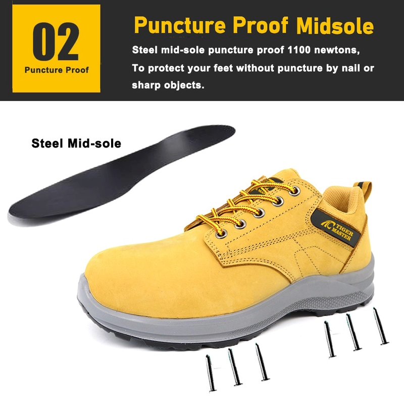 中国 TM3340 Nubuck Leather Steel Toe Cat Style Work Safety Shoes メーカー