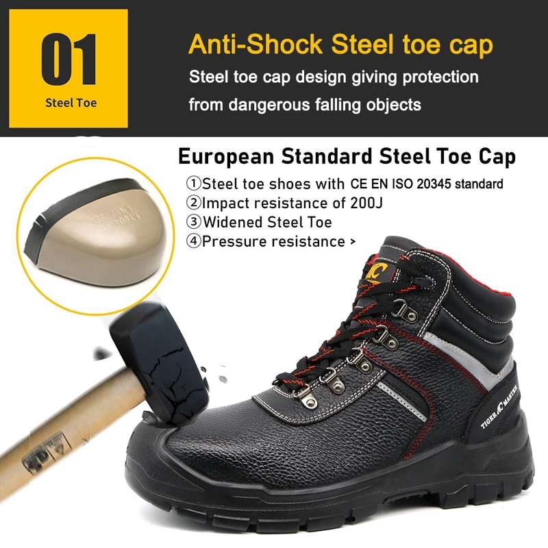 Cina TM092L Tiger Master Steel Toe Work Safety Shoes for Industrial - COPY - p23o7i produttore