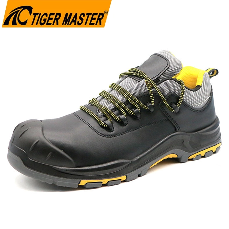 Cina TM3367 PU ELE SOLE SOLE INDUSTRO SCARICA DI SICURO DI SICURO PIELLA CON IL TOE FIBRO produttore