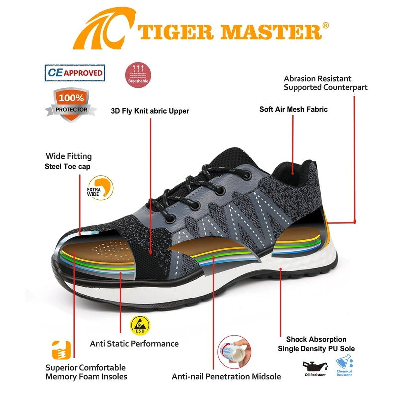 Cina TM228 Anti Slip Steel Toe Punta Sport Sport Safety Scarpe per magazzino produttore