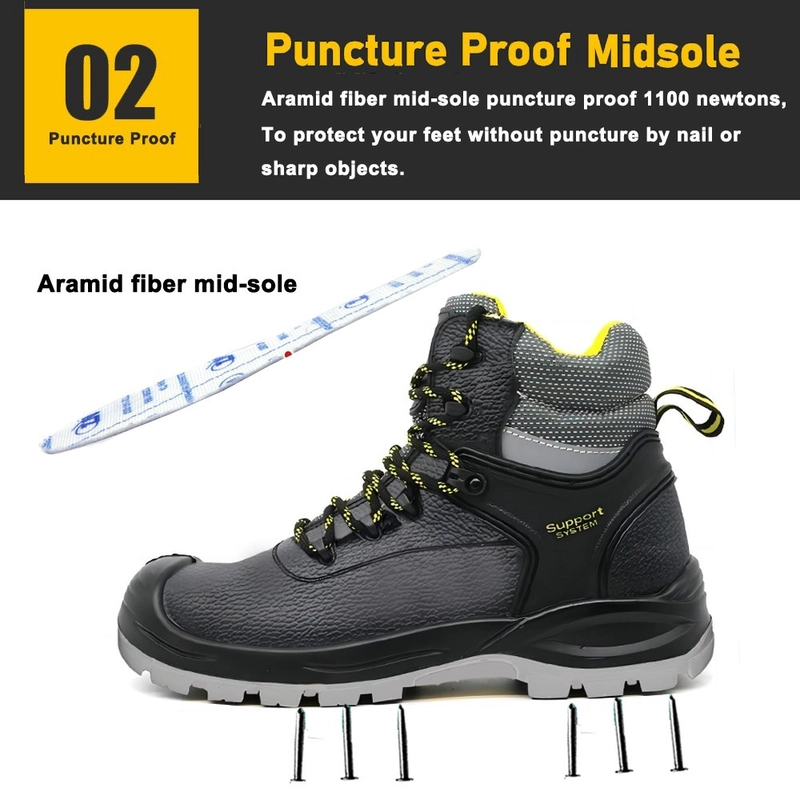 porcelana TM158 Anti slip EU Acero de acero zapatos de seguridad a prueba de pinchazos para la construcción fabricante