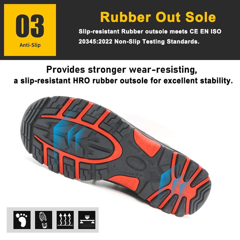China TM085R glasvezel teen anti-punctie heren mijnbouwveiligheid schoenen bestand tegen olie fabrikant