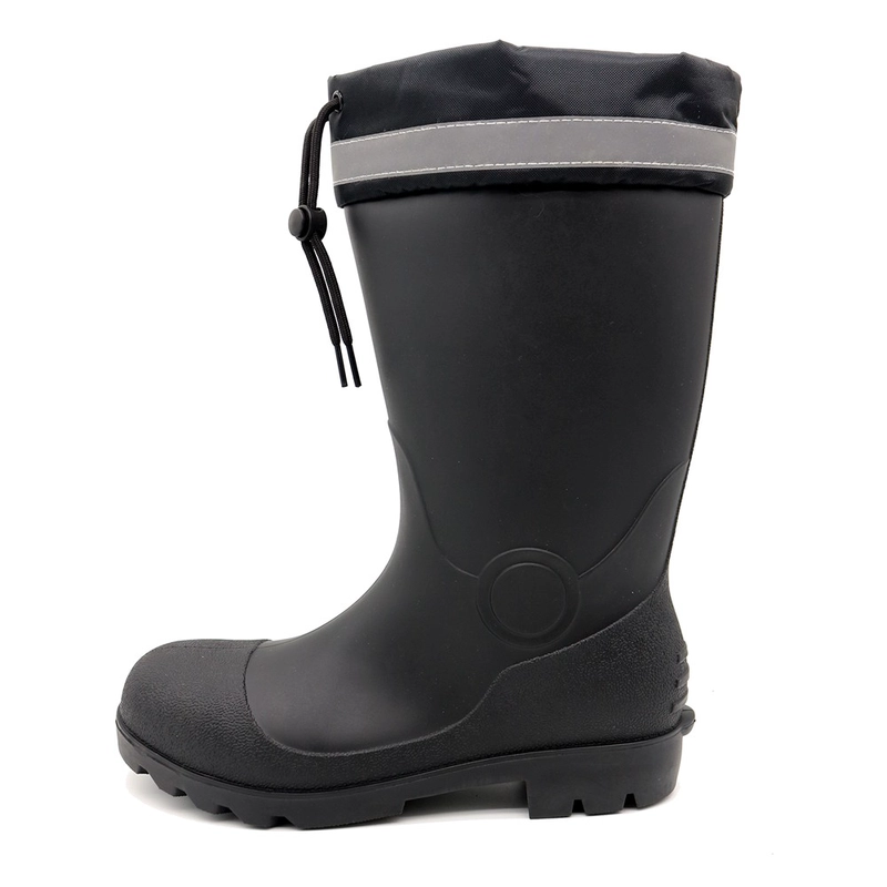중국 GB43 Waterproof Steel Toe Reflective PVC Safety Rain Boots with PU Collar - COPY - 2nc72m 제조업체