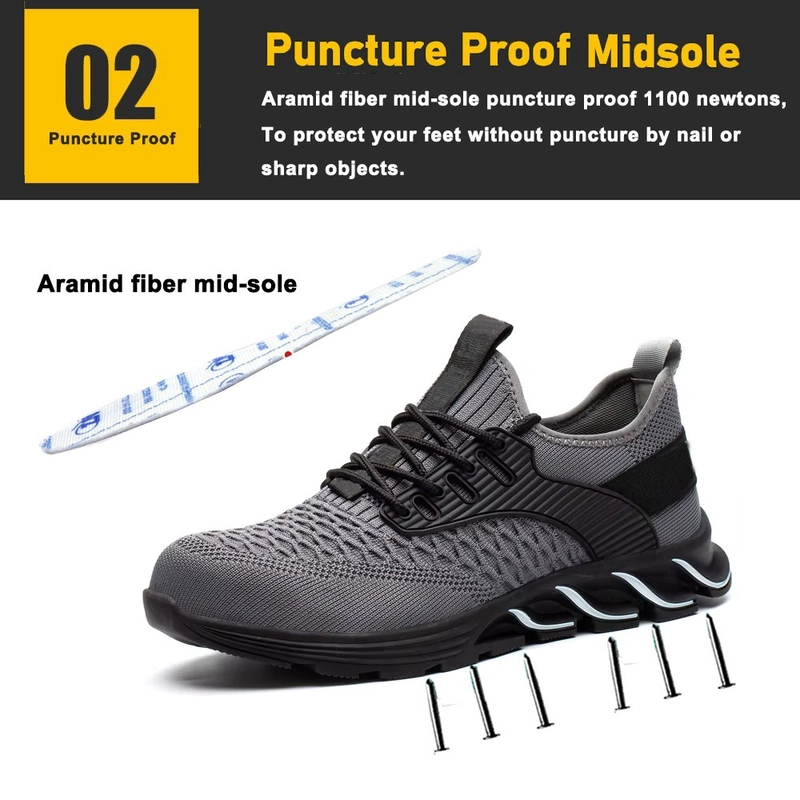 China TM3201 EU Steel Toe Anti-punctura Soft Leve Calçado de segurança esportiva para armazém fabricante