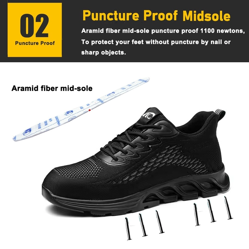 Chine Chaussures de sécurité de sport souples et confortables, résistantes aux perforations et aux embouts en acier TM3225 fabricant