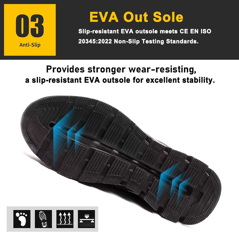 Chine Chaussures de sécurité de sport souples et confortables, résistantes aux perforations et aux embouts en acier TM3225 fabricant