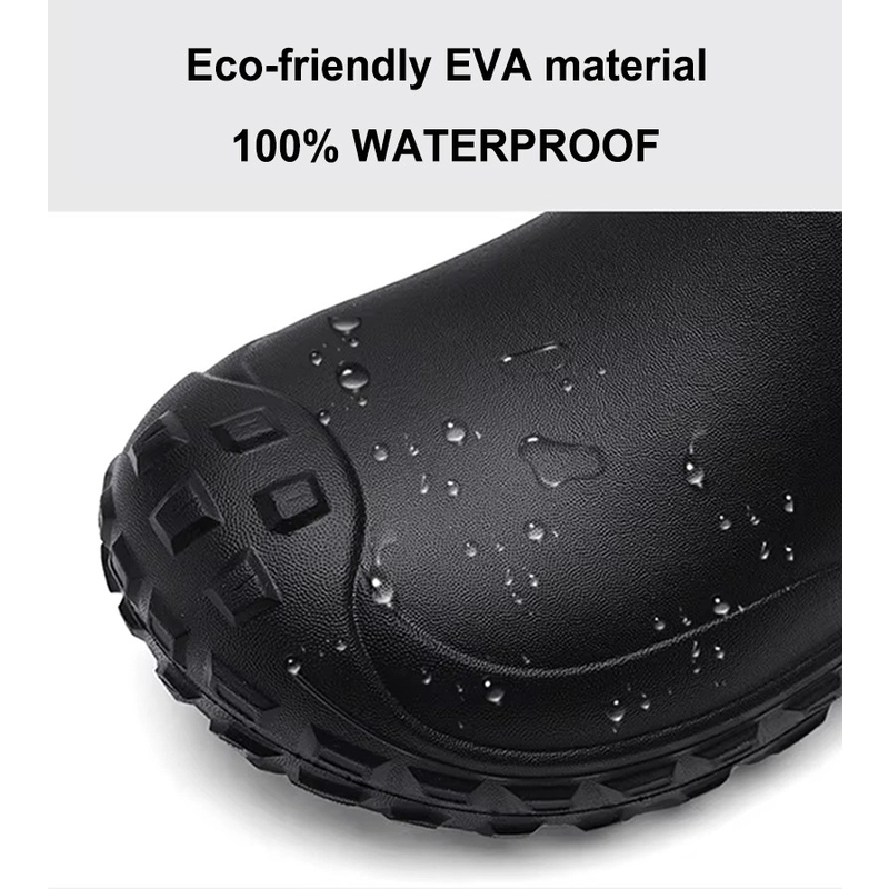 porcelana TM3390 Zapatos de trabajo de chef de cocina EVA negros ligeros impermeables antideslizantes fabricante