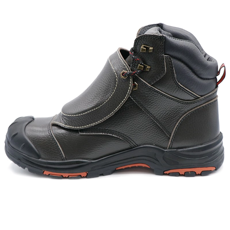 China TM3409 Antiderrapante Proteção Contra Faíscas Couro Genuíno Sapatos de Segurança para Soldagem Biqueira de Aço fabricante