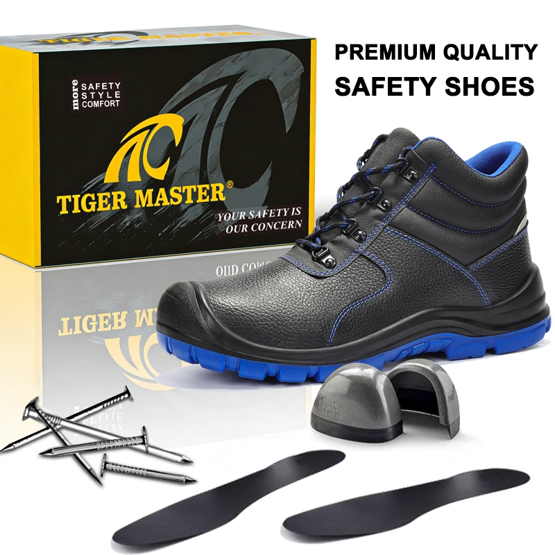 China TM3437 Calçado de segurança industrial anti-perfuração com biqueira de aço larga resistente ao deslizamento de óleo fabricante